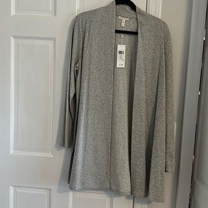 Eileen Fisher organic cotton herringbone cardigan